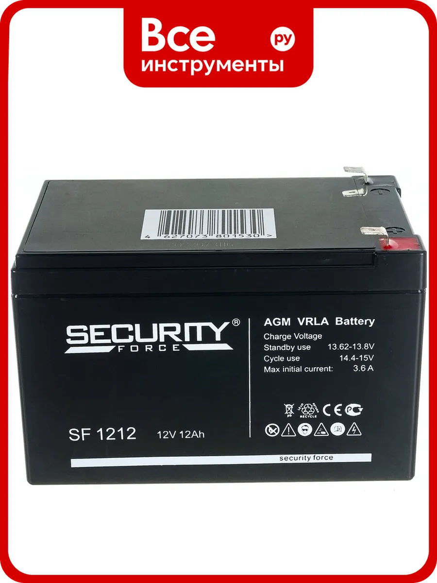 Батарея аккумуляторная Security Force SF 1212